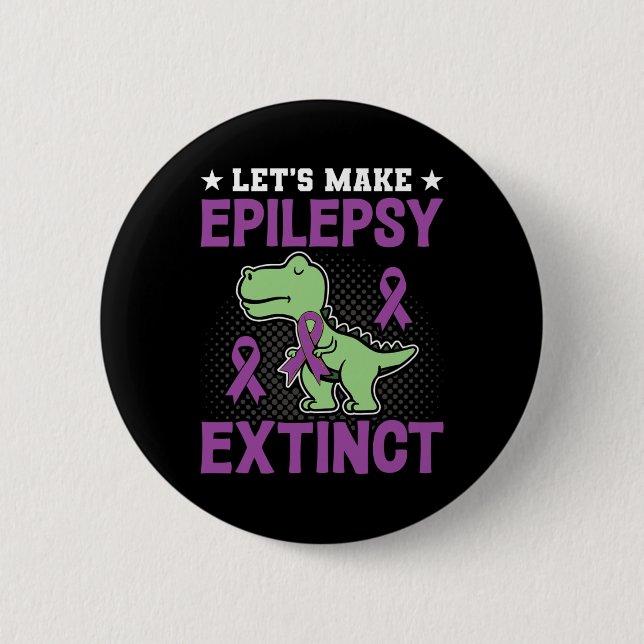 Epilepsy Disorder Awareness Lets Make Epilepsy Ext Button (Front)