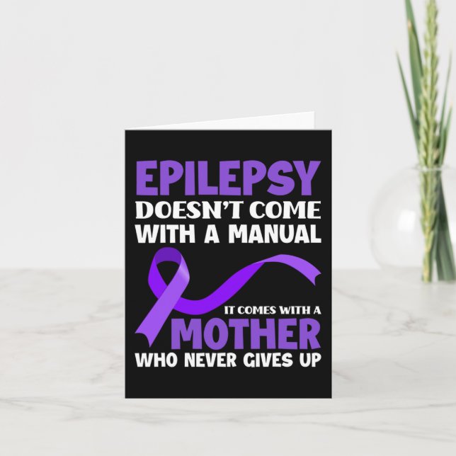Epilepsy Doesn't Come With A Manual Epilepsy Aware Card (Front)