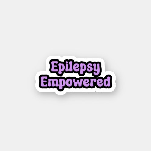 Epilepsy Empowered Purple Awareness Sticker