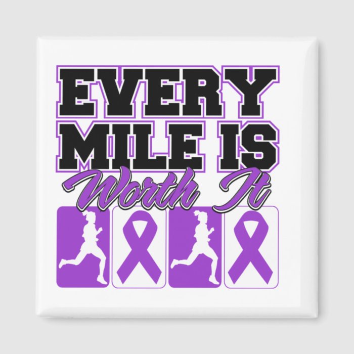 Epilepsy Every Mile is Worth It Refrigerator Magnet