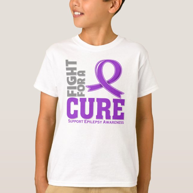 Epilepsy Fight For A Cure T-Shirt (Front)