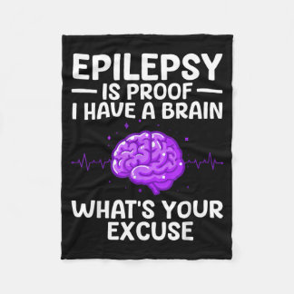 Epilepsy For Men Women Kids Epileptic Epilepsy Fleece Blanket