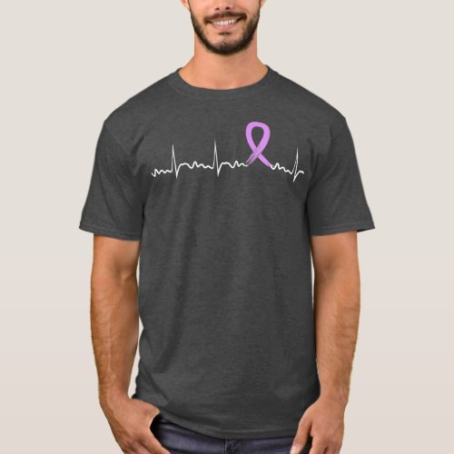 Epilepsy Heartbeat Epilepsy Awareness Purple T_Shirt