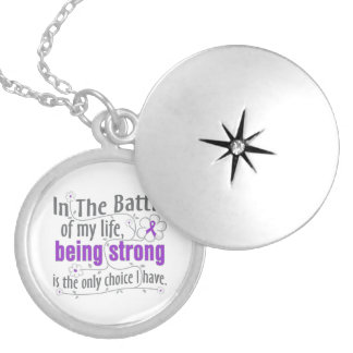 Epilepsy In The Battle Silver Plated Necklace