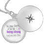 Epilepsy In The Battle Silver Plated Necklace