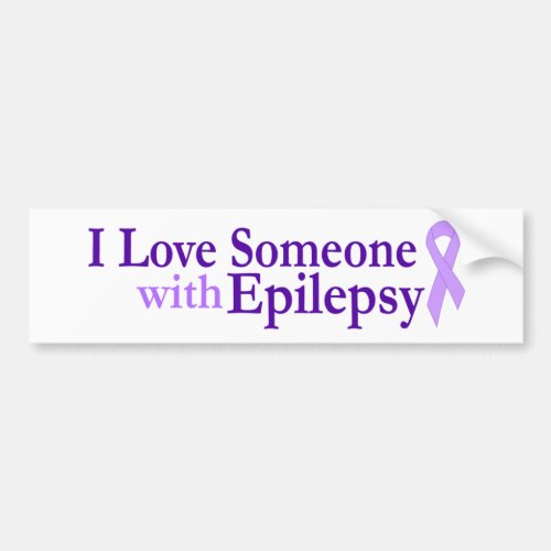epilepsy love bumper sticker