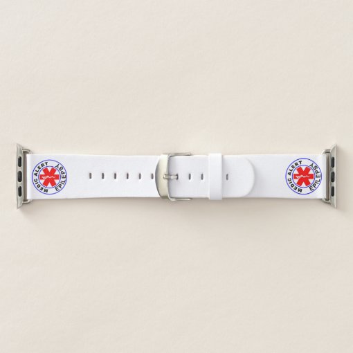 Epilepsy Medic alert Apple Watch Band Zazzle