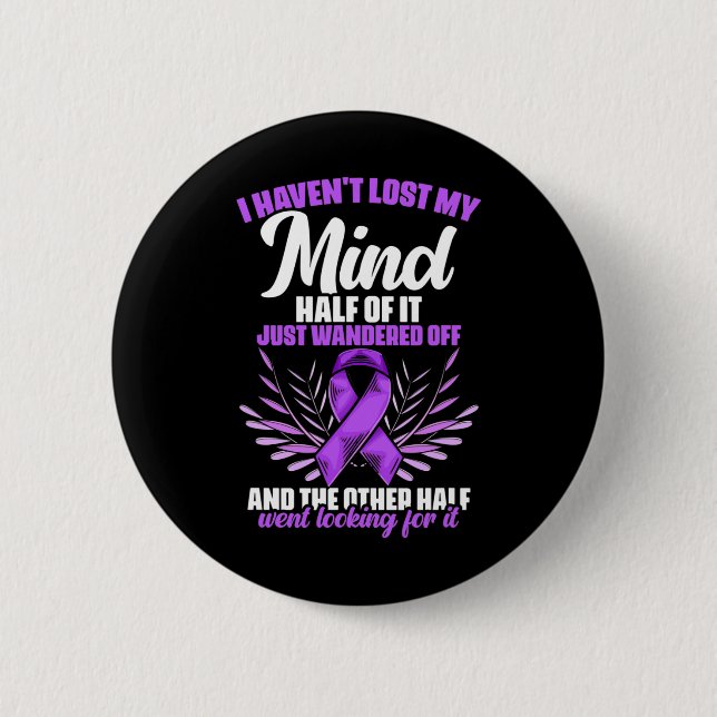 Epilepsy Mind - Epilepsy Survivor Epilepsy Awarene Button (Front)