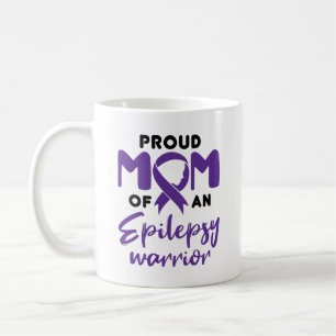 Epilepsy Mom Proud Mom of an Epilepsy Warrior Coffee Mug
