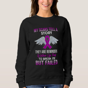 Epilepsy My Scars Tell A Story Epilepsy Awareness Sweatshirt