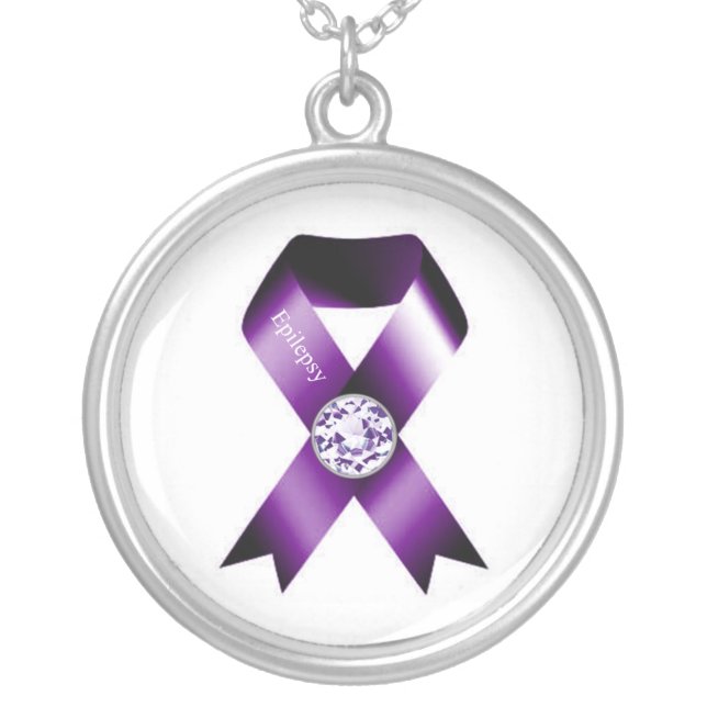 Epilepsy Necklace of Purple Hope (Front)