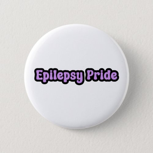 Epilepsy Pride Purple Awareness Button