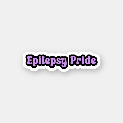 Epilepsy Pride Purple Awareness Sticker