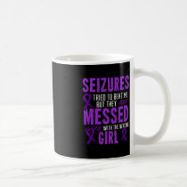 Epilepsy Seizure Neurological Disorder Purple Ribb Coffee Mug