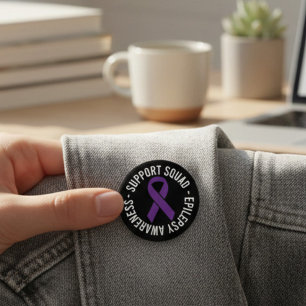 Epilepsy Support Squad Awareness Gift Button