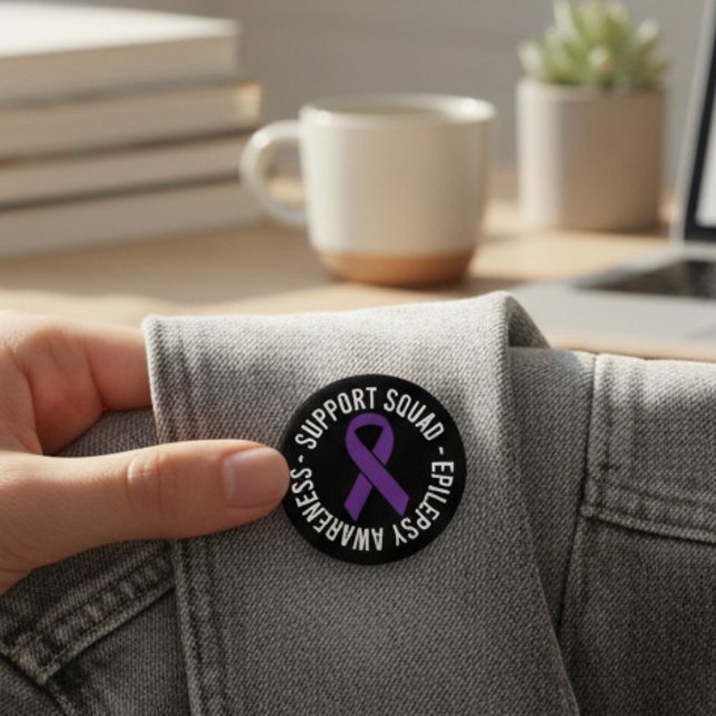 Epilepsy Support Squad Awareness Gift Button (Creator Uploaded)