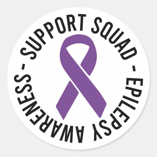Epilepsy Support Squad Awareness Gift Classic Round Sticker