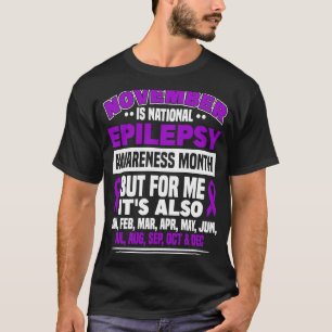 Epilepsy Survivor Purple Ribbon Epilepsy Awareness T-Shirt
