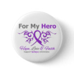 Epilepsy Tribal Ribbon Hero Button