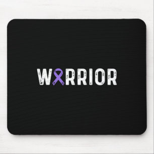 Epilepsy Warrior Awareness Purple Ribbon Men and W Mouse Pad