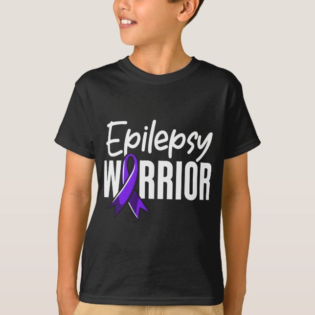 Epilepsy Warrior Clothing - Epilepsy Awareness T-Shirt (Front)