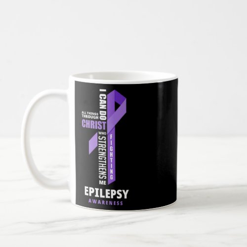 Epilepsy Warrior God Jesus Christ Epilepsy Awarene Coffee Mug