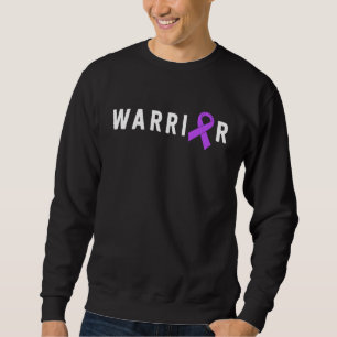 Epilepsy Warrior Men Dad Father Purple Ribbon Awar Sweatshirt
