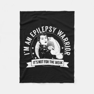 Epilepsy Warrior Nftw - Epilepsy Awareness Fleece Blanket