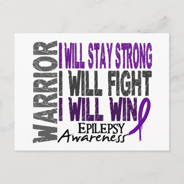Epilepsy Warrior Postcard (Front)