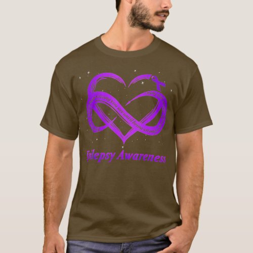 Epilepsy Warrior  Purple Epilepsy Awareness  T_Shirt