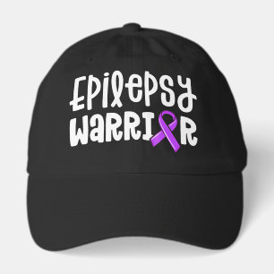 Epilepsy Warrior Purple Ribbon Awareness Hat