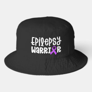 Epilepsy Warrior Purple Ribbon Bucket Hat