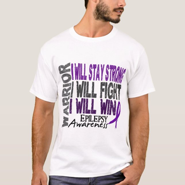 Epilepsy Warrior T-Shirt (Front)