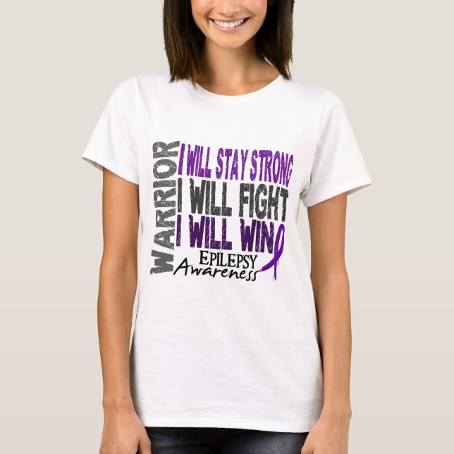 Epilepsy Warrior T-Shirt (Front)