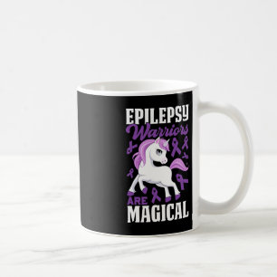 Epilepsy Warriors Are Magical Purple Ribbon and Un Coffee Mug