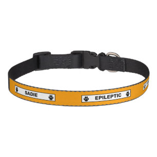 Epileptic Dog Alert Pet Epilepsy Warning Orange Collar