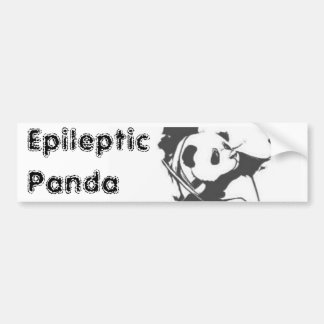Epileptic Panda Bumper Sticker