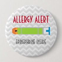 Epinephrine Allergy Alert Emergency Medicine Pin