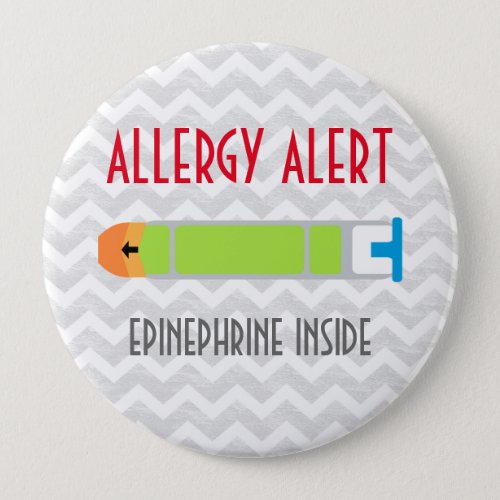 Epinephrine Allergy Alert Emergency Medicine Pin