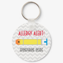 Epinephrine Allergy Alert Key Chain