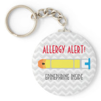 Epinephrine Allergy Alert Key Chain