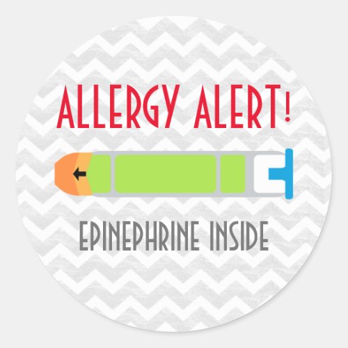 Epinephrine Allergy Alert Stickers