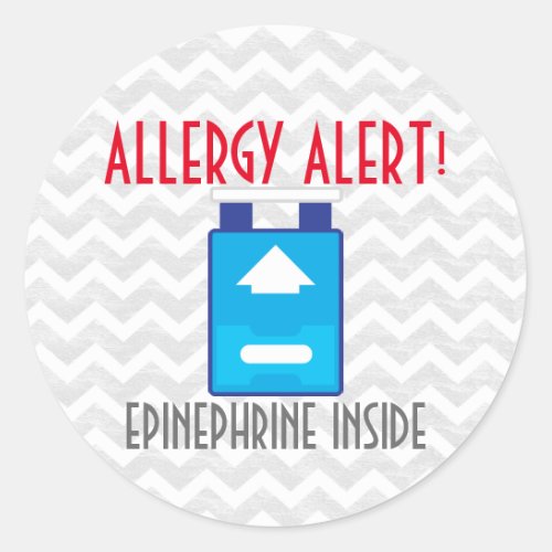 Epinephrine Allergy Alert Stickers