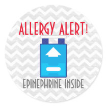 Epinephrine Allergy Alert Stickers