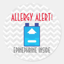 Epinephrine Allergy Alert Stickers