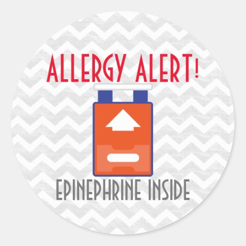 Epinephrine Allergy Alert Stickers