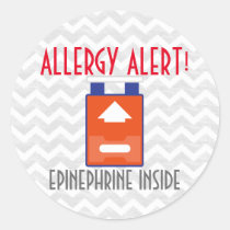 Epinephrine Allergy Alert Stickers