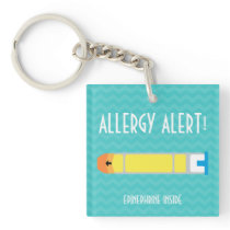 Epinephrine Inside Allergy Alert Kids Personalized Keychain