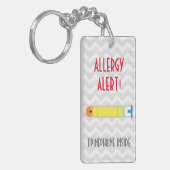 Epinephrine Inside Allergy Alert Kids Personalized Keychain (Front Left)