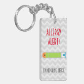 Epinephrine Inside Allergy Alert Kids Personalized Keychain (Front Left)